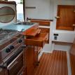 Galley in Mast Foil 41 built by Joest Boats of Welaka, Florida