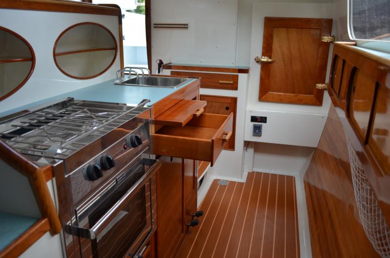 Joest Boats interior craftsmanship of 2016 Mast Foil 41 Catamaran
